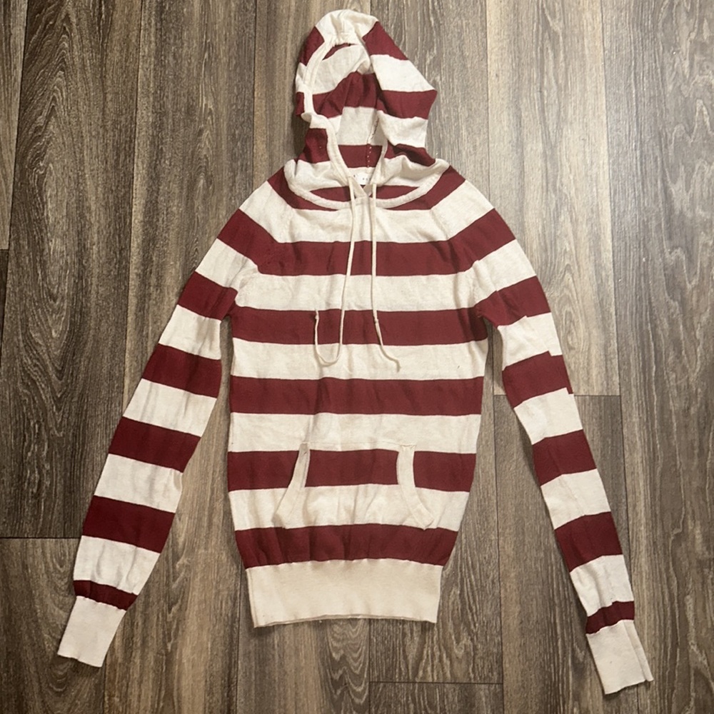 Red Striped Hoodie